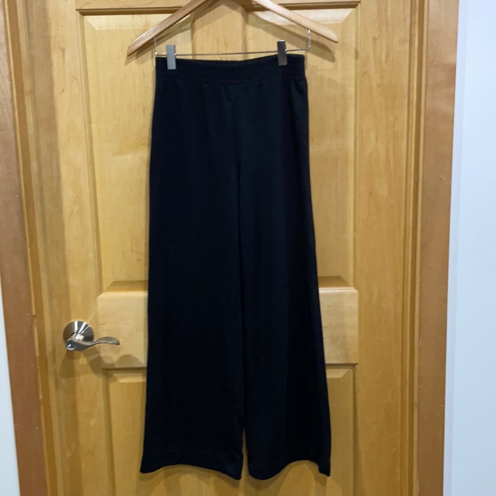 H & M black wide leg sweatpants XS